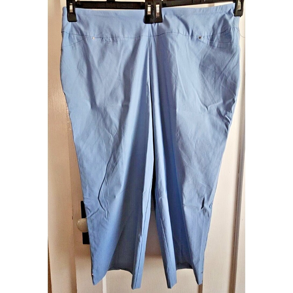 NWT CATO WOMEN blue crop pants Sz 20W pull on high rise